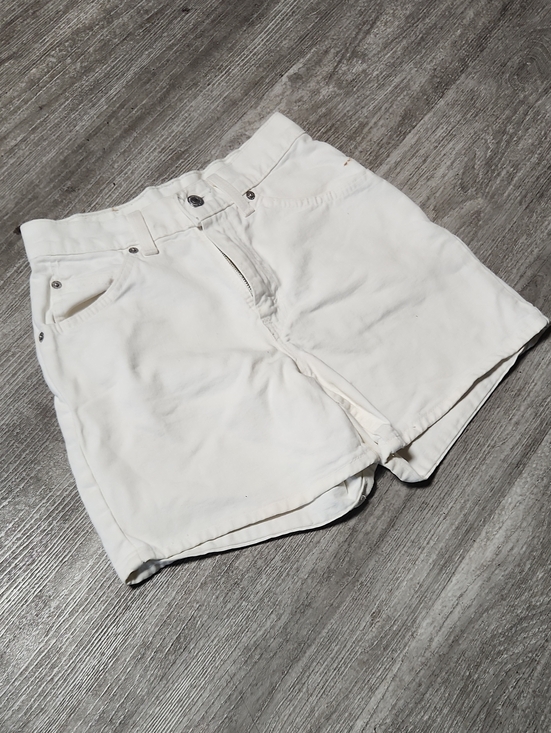 Levi's Pants - Levi's White High-Rise Denim Shorts